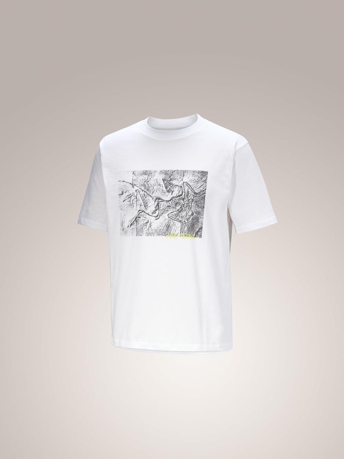 image:imageArcteryx Kragg Cotton Lithographica SS Mens Short Sleeve Heavyweight Cotton Climbing ShirtWhite Light