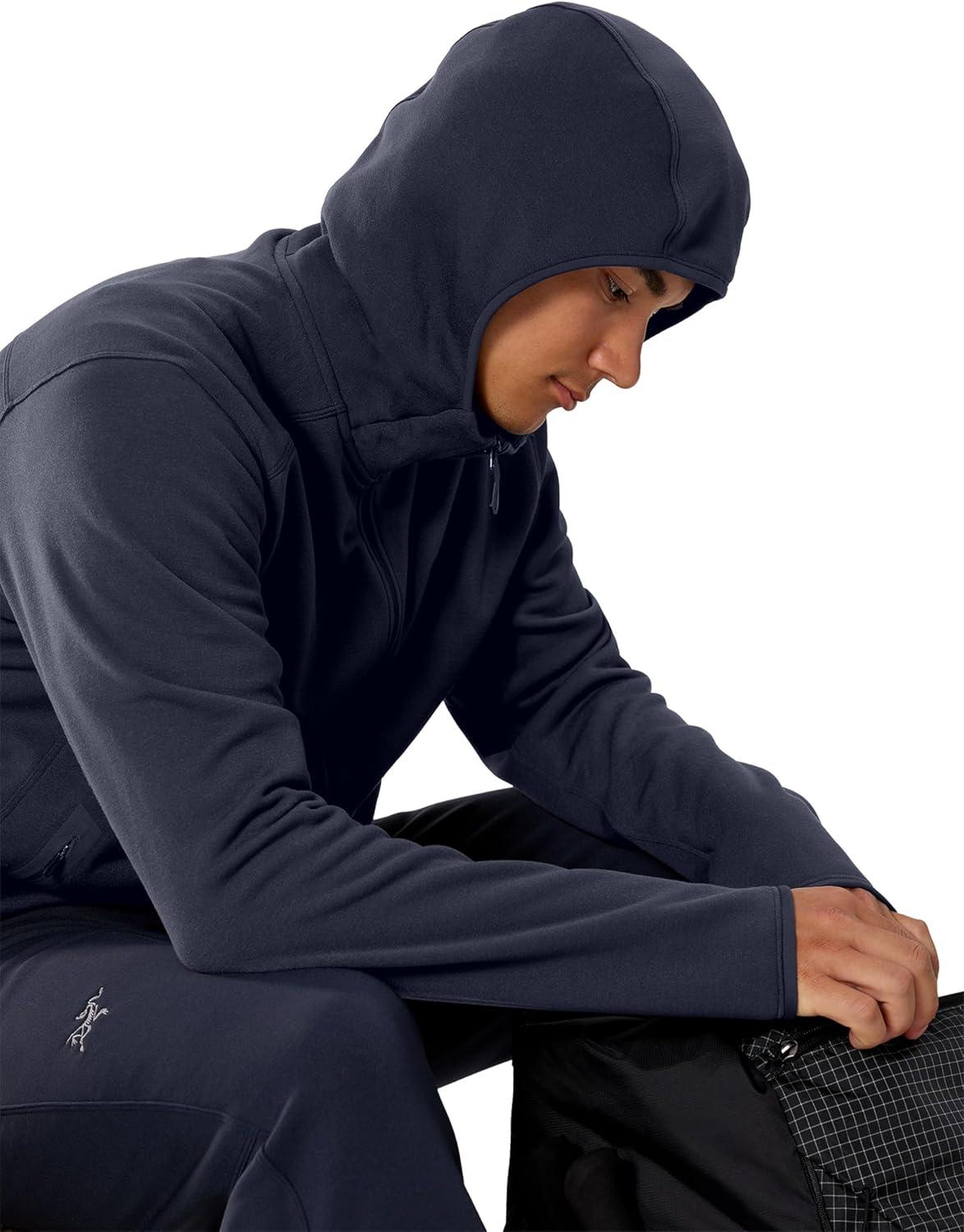 image:imageArcteryx Kyanite Hoody Mens Warm Polartec Stretch Fleece HoodyBlack Sapphire