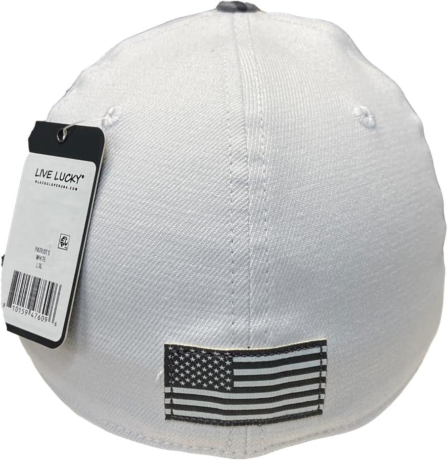 image:imageBlack Clover UnisexAdult Patriot 5 HatWhite Hat3d Charcoal Clover