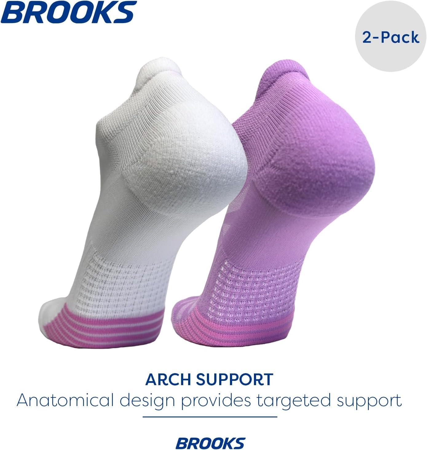 image:imageBrooks Ghost Lite No Show Socks I Performance Running Comfort Fit with Arch Support for Men amp Women 2Pack SetOrchid WhiteOrchid
