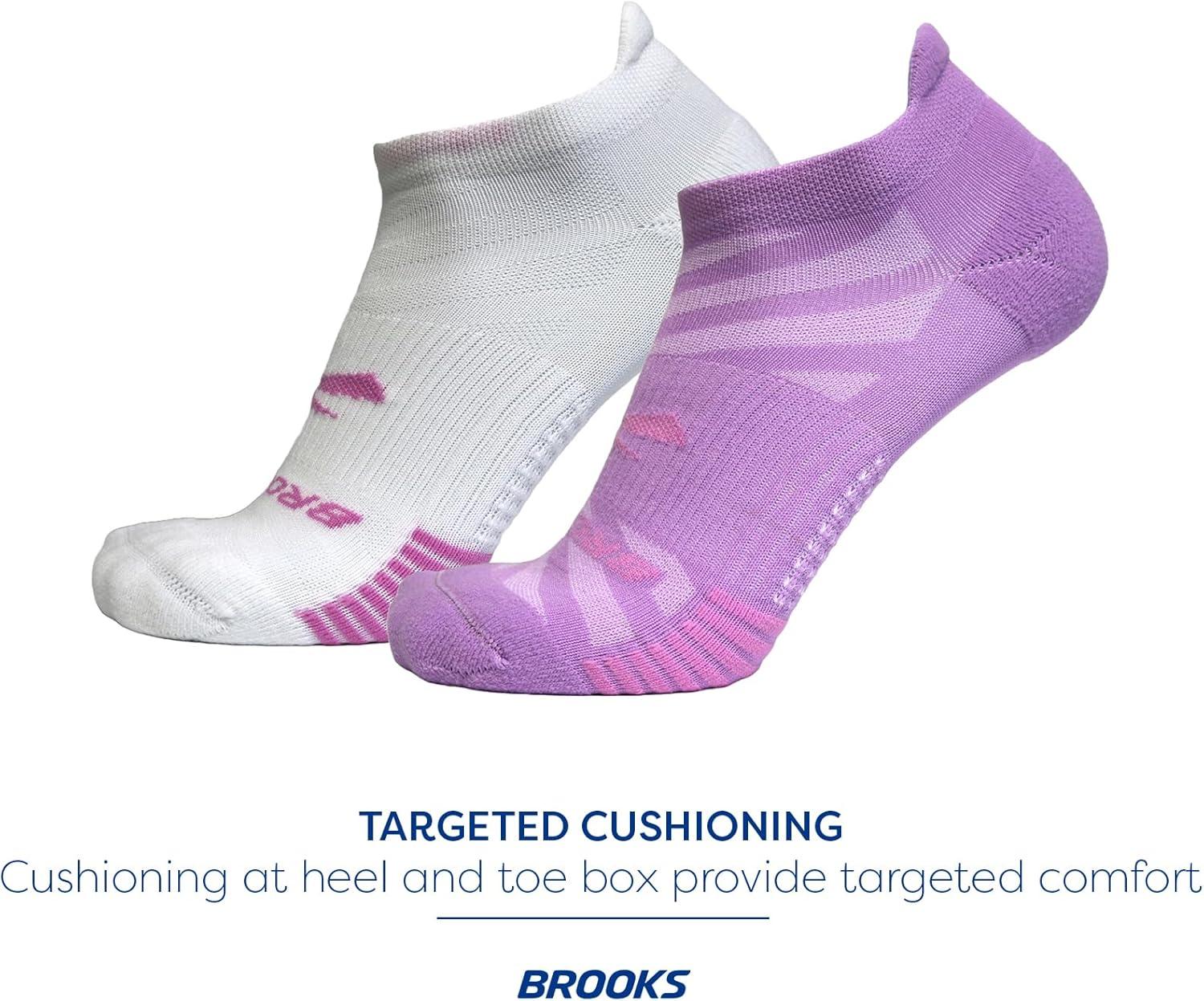 image:imageBrooks Ghost Lite No Show Socks I Performance Running Comfort Fit with Arch Support for Men amp Women 2Pack SetOrchid WhiteOrchid