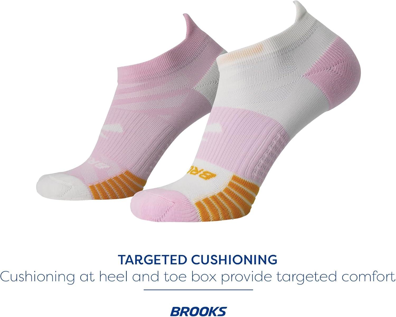 image:imageBrooks Ghost Lite No Show Socks I Performance Running Comfort Fit with Arch Support for Men amp Women 2Pack SetQuartzWhite WhiteQuartz