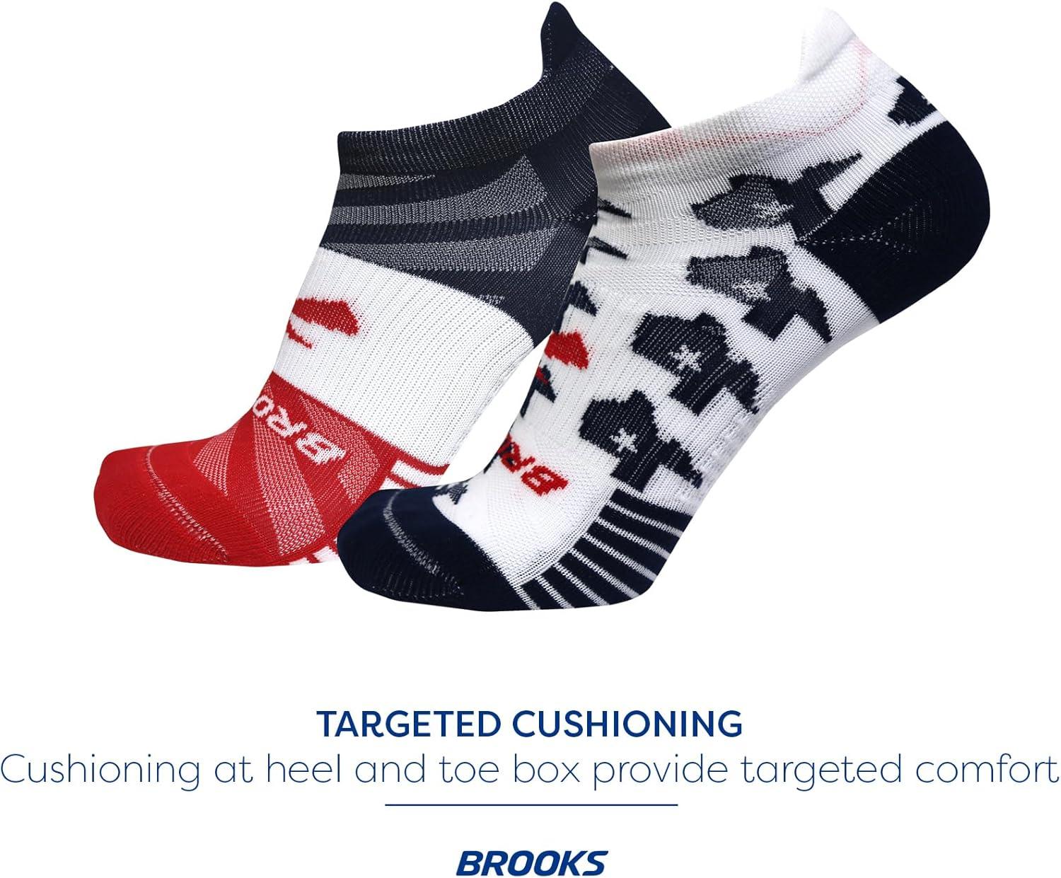 image:imageBrooks Ghost Lite No Show Socks I Performance Running Comfort Fit with Arch Support for Men amp Women 2Pack SetTexas23