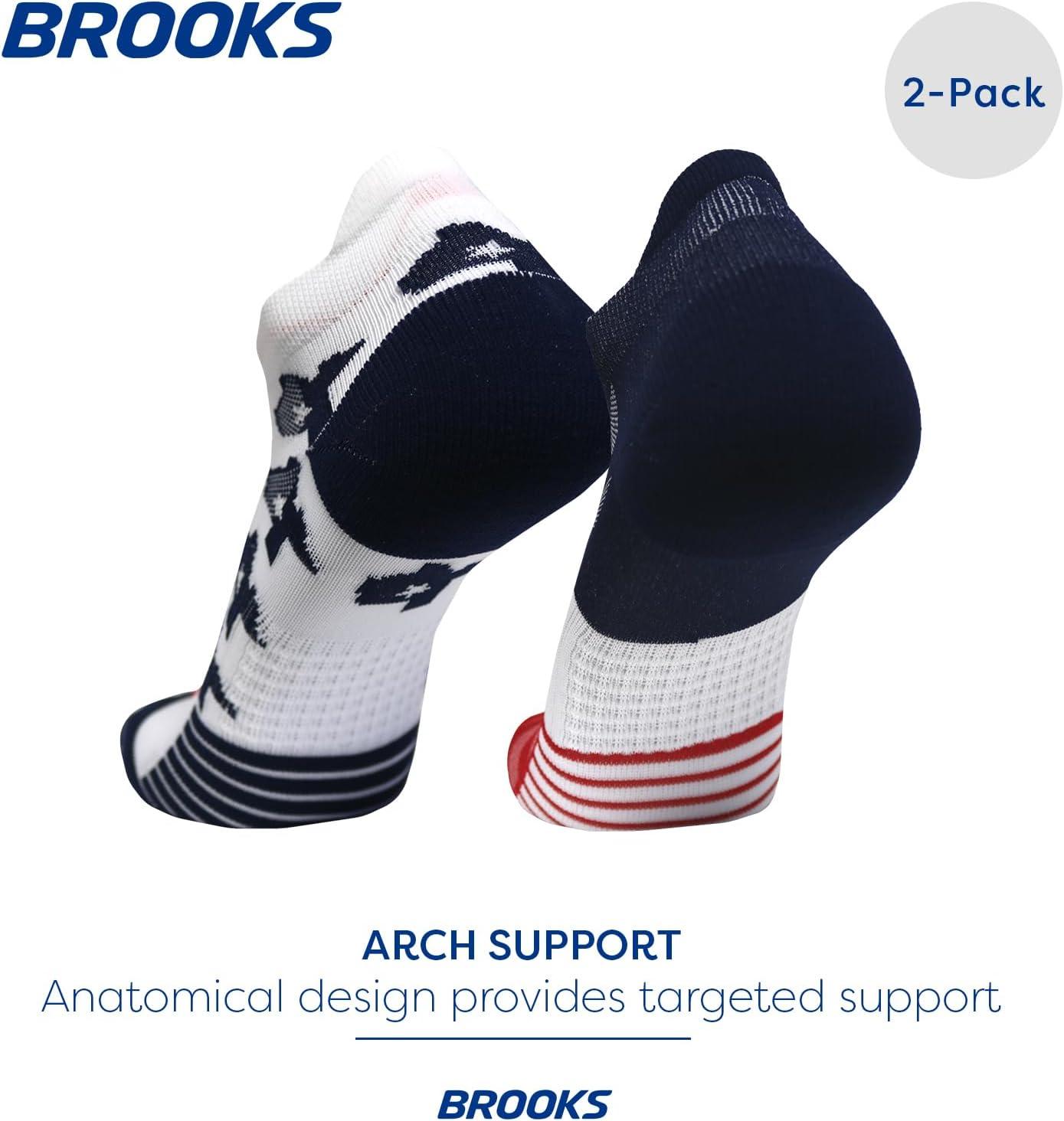 image:imageBrooks Ghost Lite No Show Socks I Performance Running Comfort Fit with Arch Support for Men amp Women 2Pack SetTexas23