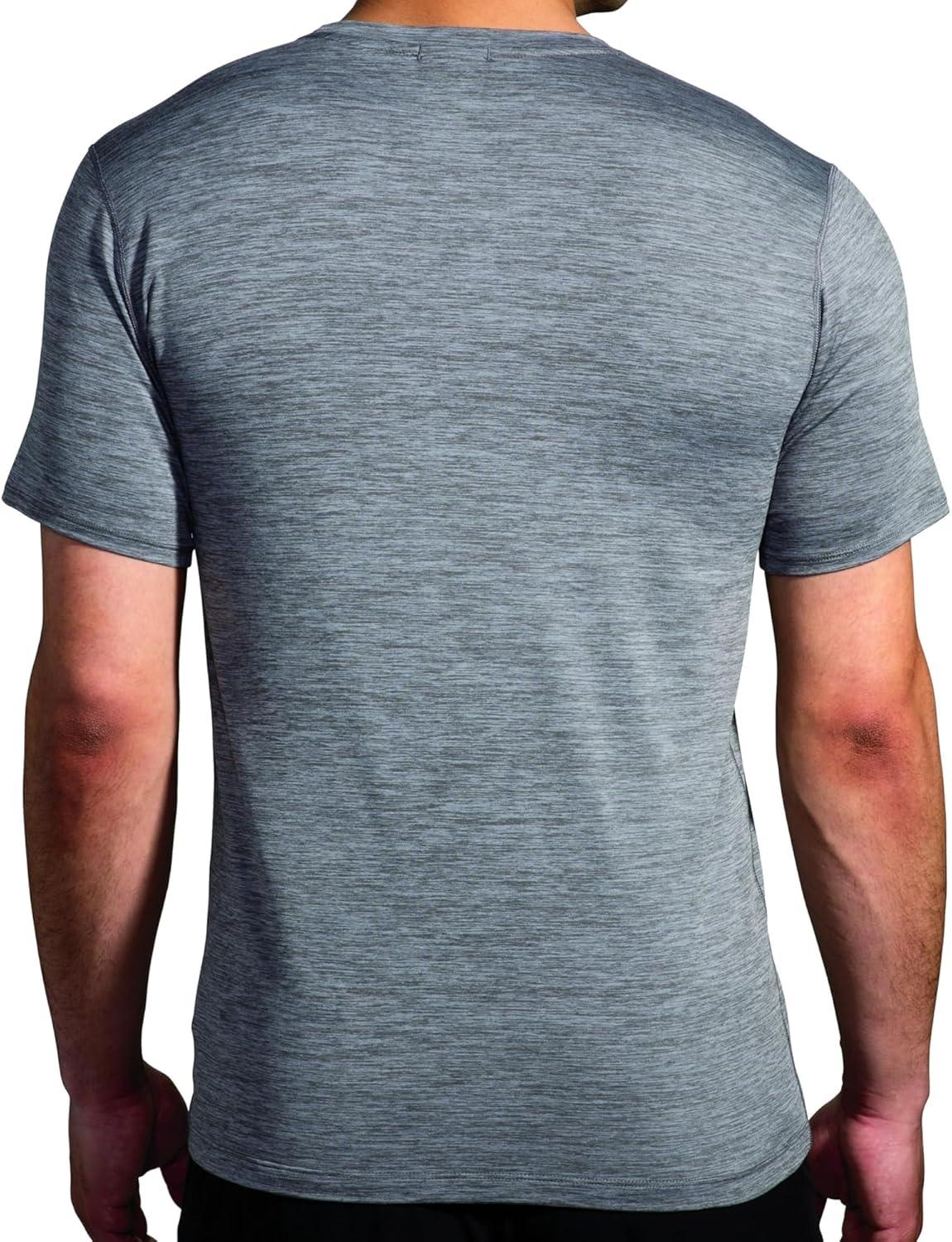 image:imageBrooks Mens Luxe Short Sleeve Running Tee UltraSoft FastDrying Performance TShirt with Breathability amp UPF 50 Sun Protection