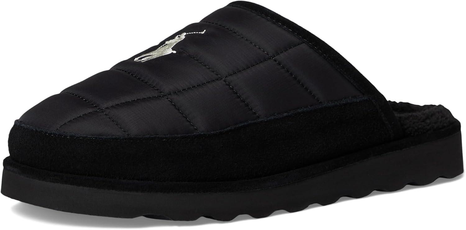 image:imagePOLO RALPH LAUREN mens Reade Scuff II SlippersBlackPaper White
