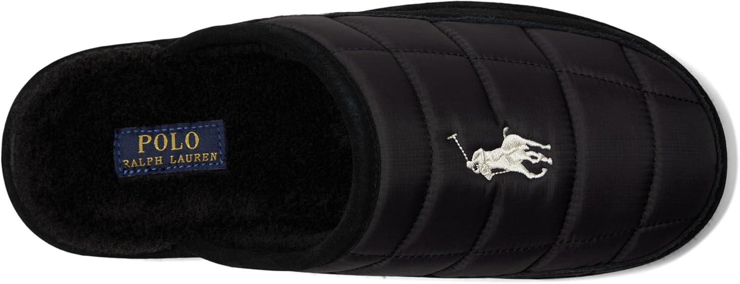 image:imagePOLO RALPH LAUREN mens Reade Scuff II SlippersBlackPaper White