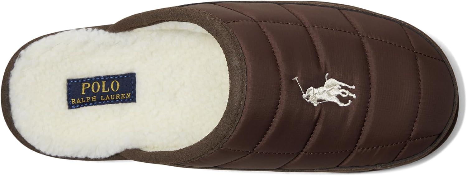image:imagePOLO RALPH LAUREN mens Reade Scuff II SlippersChocolateCream