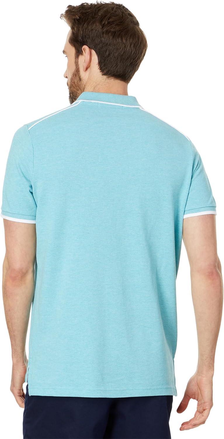 image:imageUS POLO ASSN Mens Piped Heather Pique Polo ShirtHorizon Blue Heather