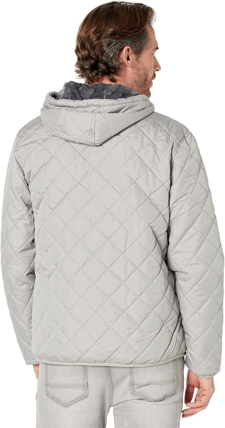 image:imageUS Polo Assn Diamond Quilt Jacket Vapor Gray LG