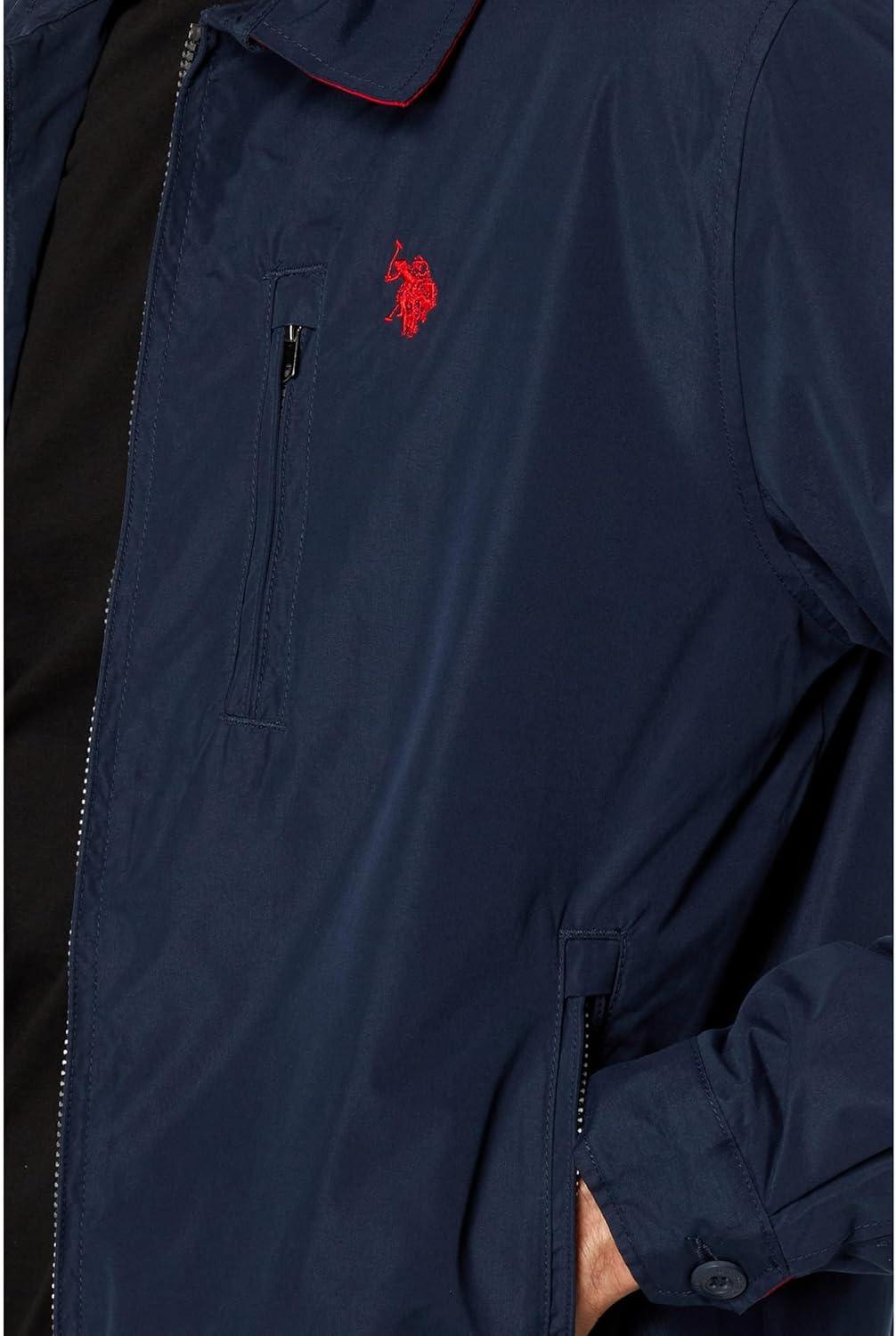 image:imageUS Polo Assn Mens Polar Fleece Lined Golf JacketClassic Navy