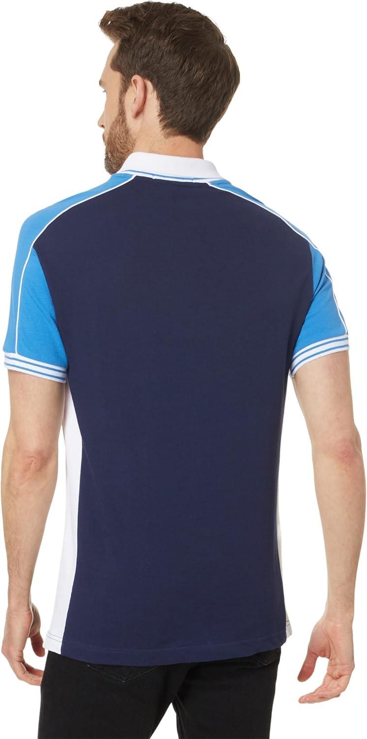 image:imageUS Polo Assn Mens Slim Fit Short Sleeve Double Collar Pique Knit Polo ShirtClassic Navy