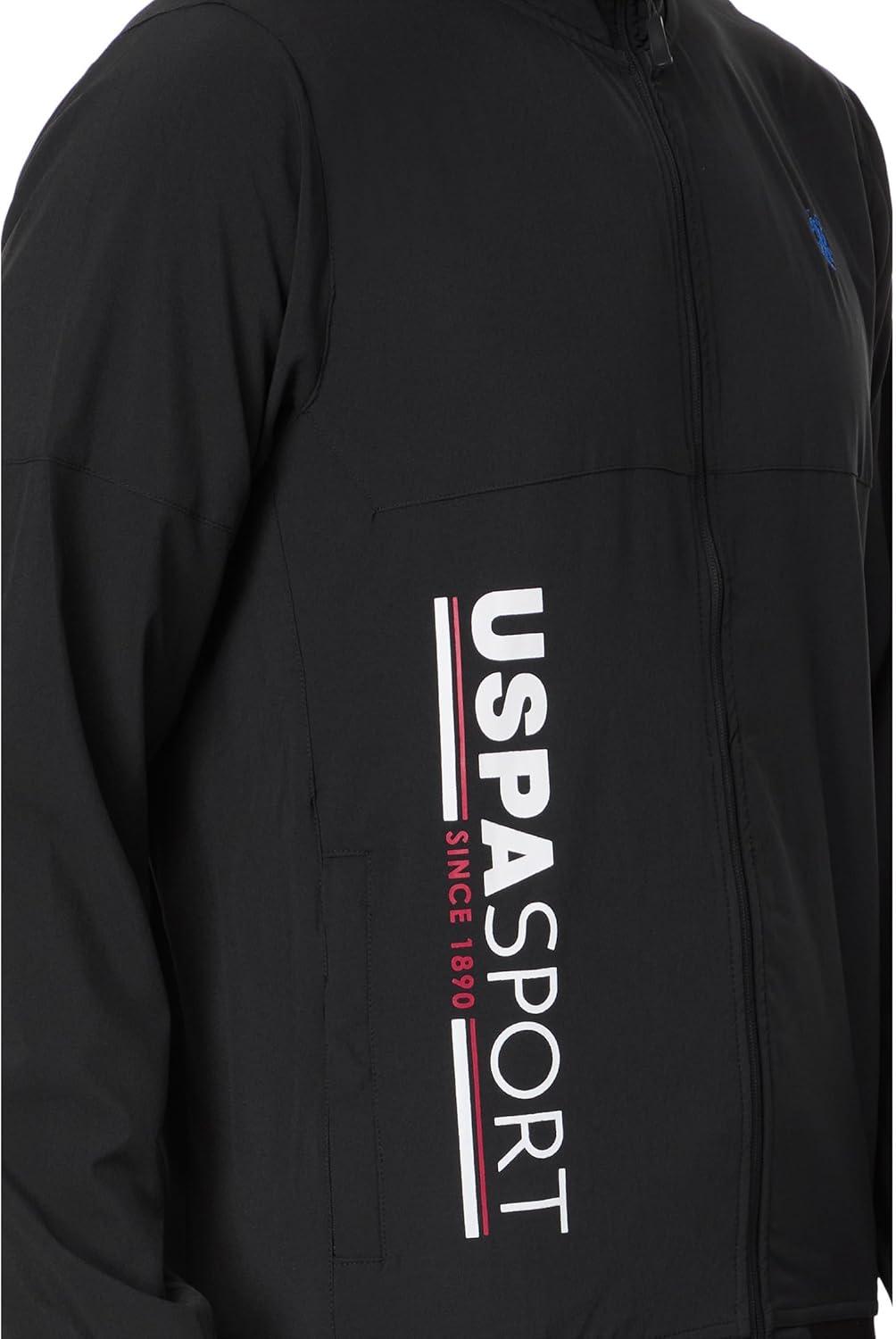 image:imageUS Polo Assn mens Uspa Stretch Woven Uspa Sport Full Zip JacketBlack