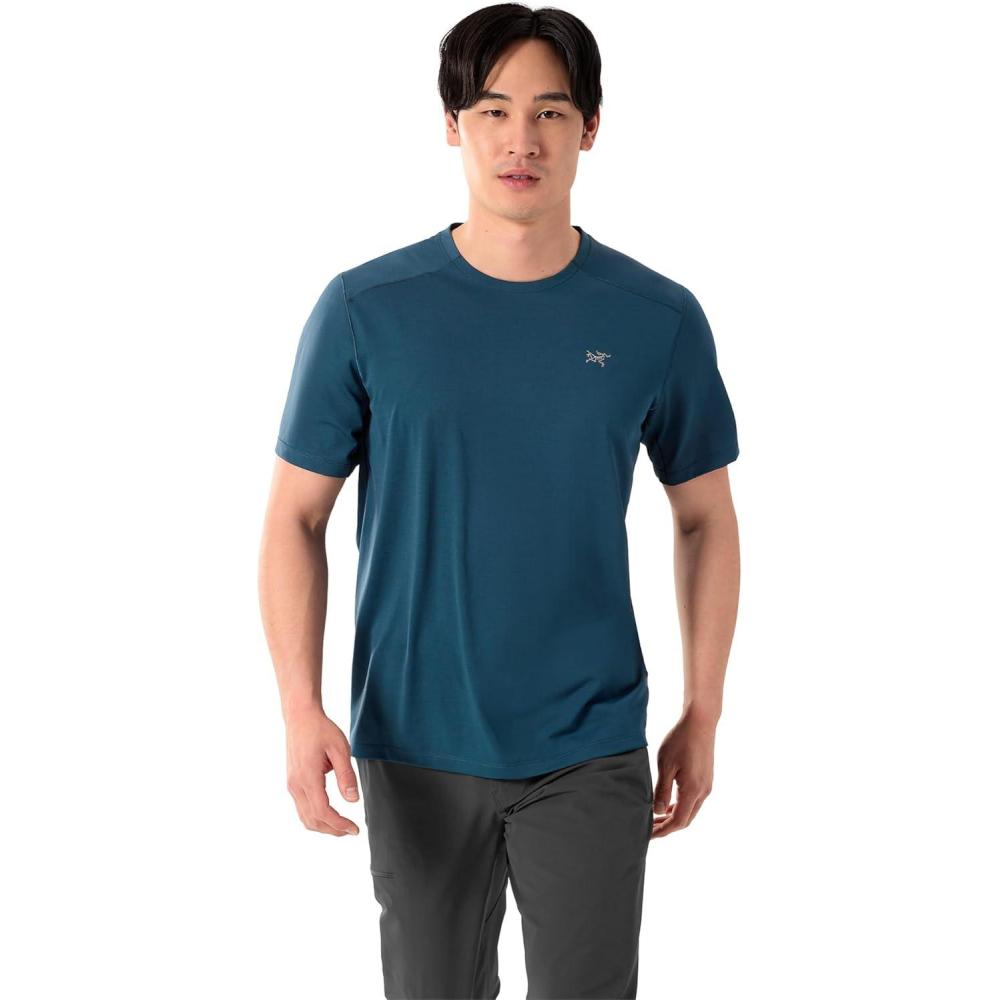 image:imageArcteryx Mens Cormac Crew Neck Shirt Breathable Mens Athletic Shirts Quick Dry Gym Training Hiking Running WorkoutNightscape Heather