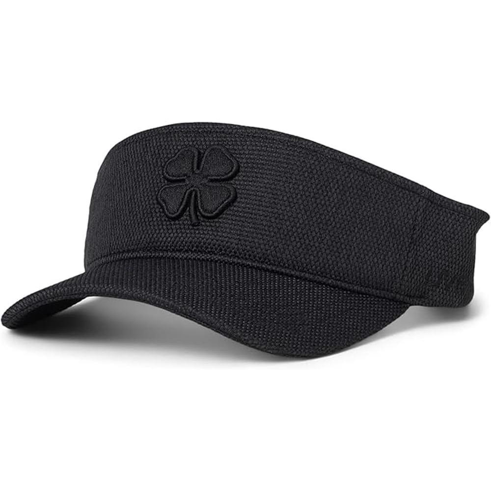 image:imageBlack Clover Bamboo Visor 2 Adjustable Hat  PolyesterBlend Construction  Curved Brim  Pullon Style Black Visor3d Black Clover One Size One Size