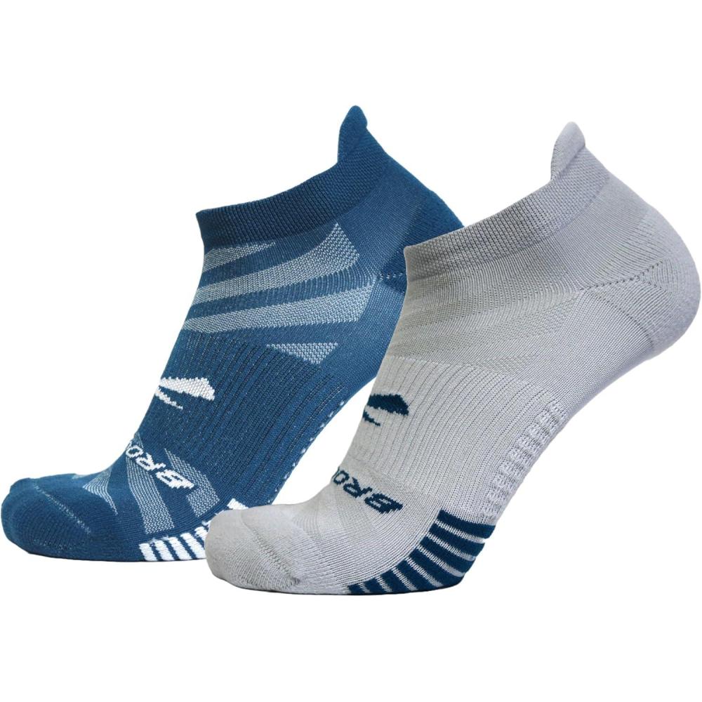 image:imageBrooks Ghost Lite No Show Socks I Performance Running Comfort Fit with Arch Support for Men amp Women 2Pack SetMoroccan Blue Sky