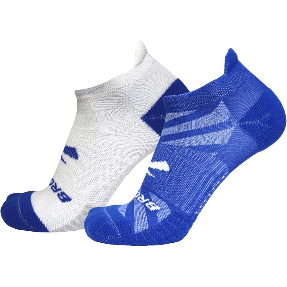 image:imageBrooks Ghost Lite No Show Socks I Performance Running Comfort Fit with Arch Support for Men amp Women 2Pack SetNeo Blue WhiteNeo Blue