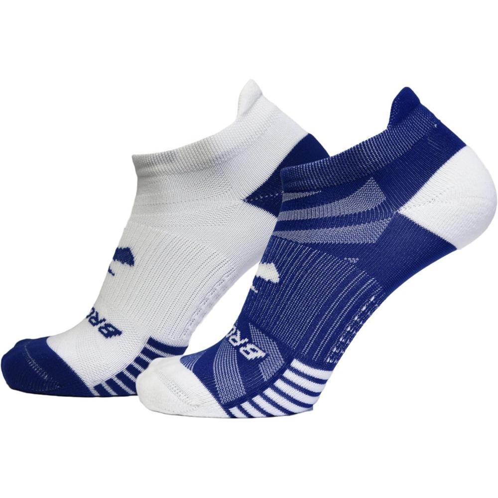 image:imageBrooks Ghost Lite No Show Socks I Performance Running Comfort Fit with Arch Support for Men amp Women 2Pack SetRoyalWhite WhiteRoyal