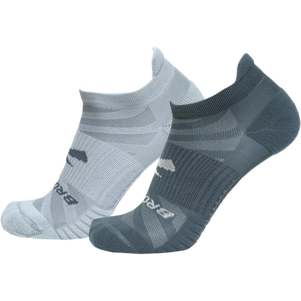 image:imageBrooks Ghost Lite No Show Socks I Performance Running Comfort Fit with Arch Support for Men amp Women 2Pack SetStorm Smoke