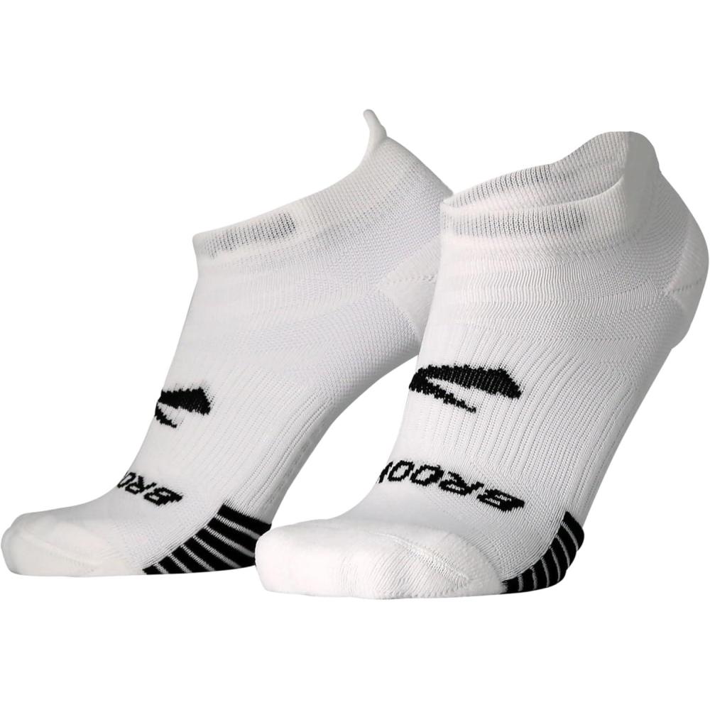 image:imageBrooks Ghost Lite No Show Socks I Performance Running Comfort Fit with Arch Support for Men amp Women 2Pack SetWhite
