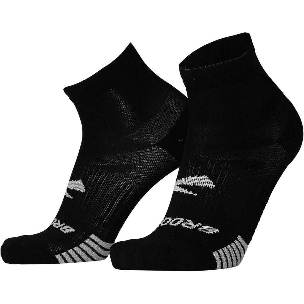 image:imageBrooks Ghost Lite Quarter Socks I Performance Running Comfort Fit with Arch Support for Men amp Women 2Pack SetBlack