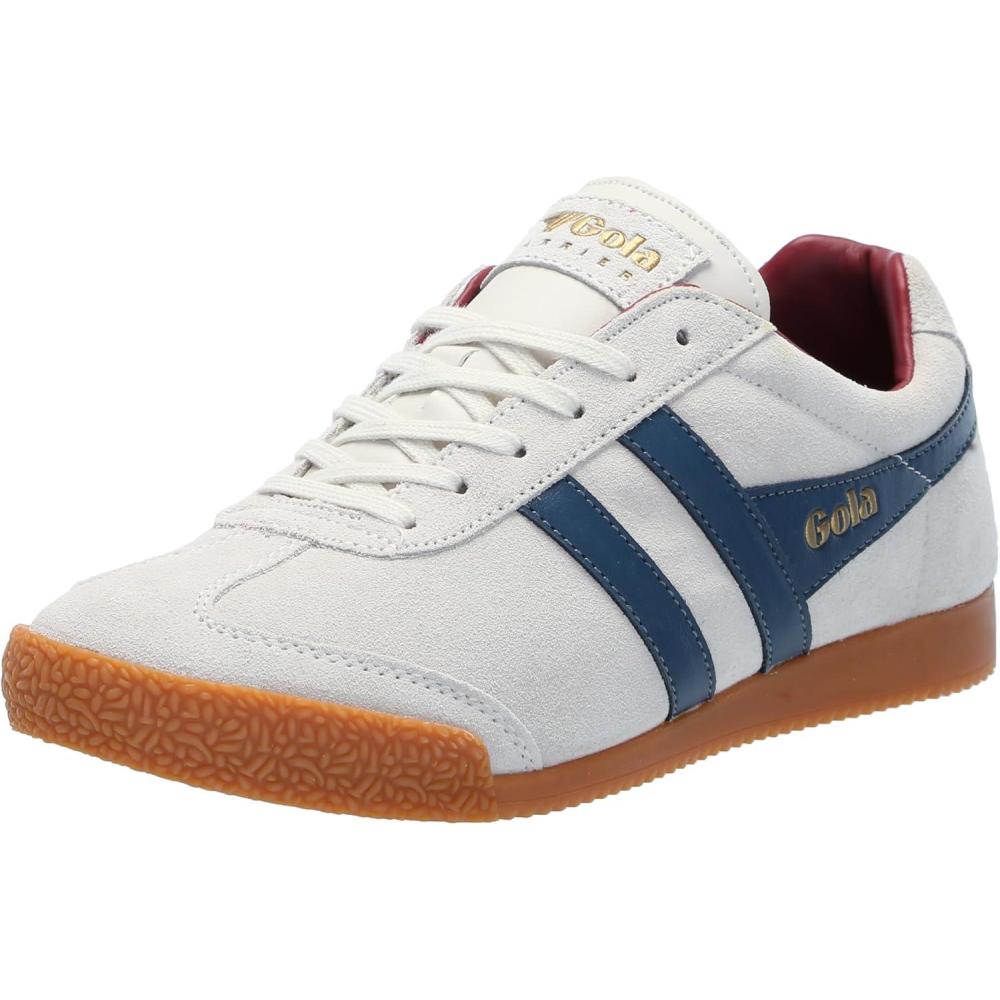 image:imageGola Mens HarrierSneakerOffwhiteVintage BlueDeep Red
