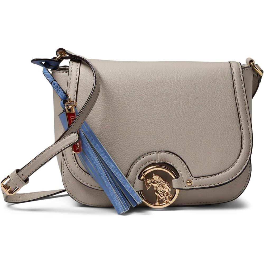 image:imageMEDALLION CROSSBODY BAGTaupe Tan