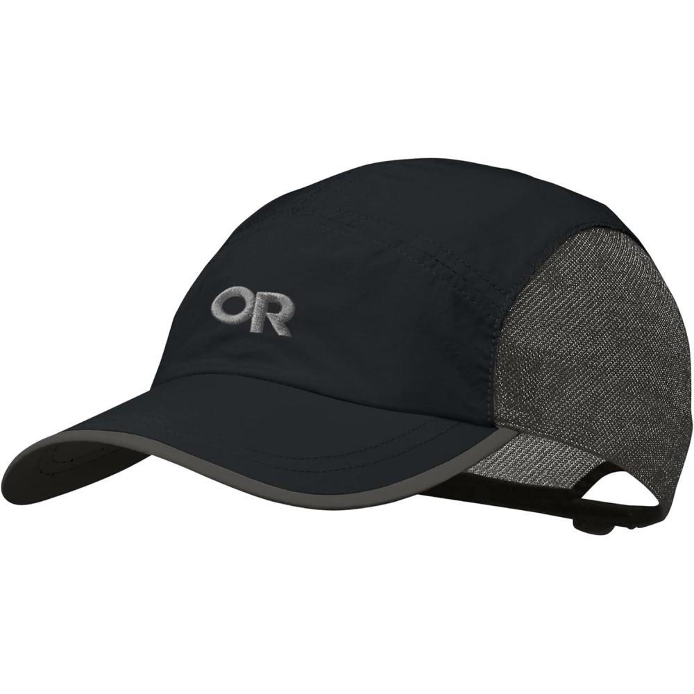 image:imageOutdoor Research Swift Cap Lightweight UPF Sun Hat with Breathable Mesh for Men amp Women Hiking Running and TravelBlackDark Grey