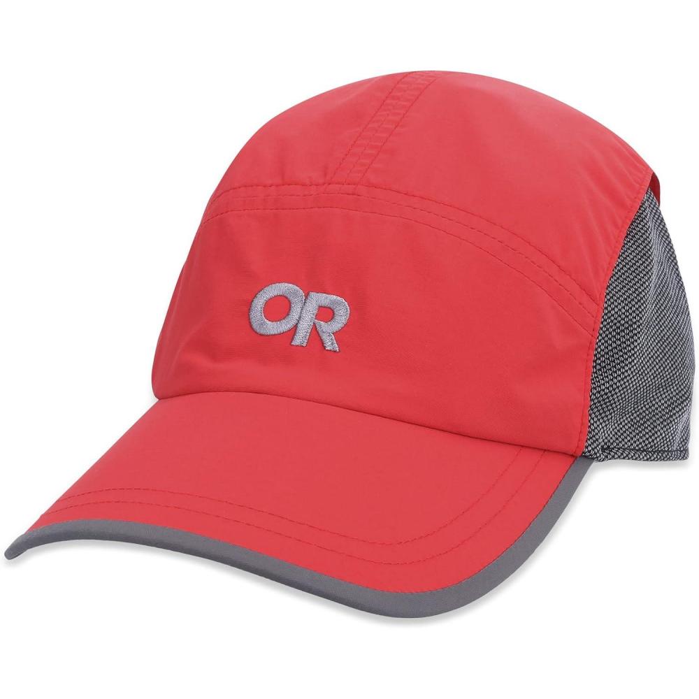 image:imageOutdoor Research Swift Cap Lightweight UPF Sun Hat with Breathable Mesh for Men amp Women Hiking Running and TravelRhubarb