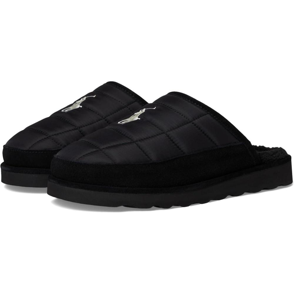 image:imagePOLO RALPH LAUREN mens Reade Scuff II SlippersBlackPaper White
