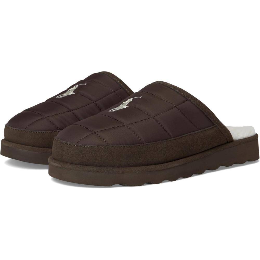 image:imagePOLO RALPH LAUREN mens Reade Scuff II SlippersChocolateCream