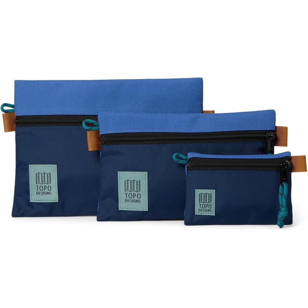 image:imageTopo Designs Accessory Bag 3 Piece Bundle Travel Organizers for Smaller Items Durable Storage Pouches CobaltMidnight