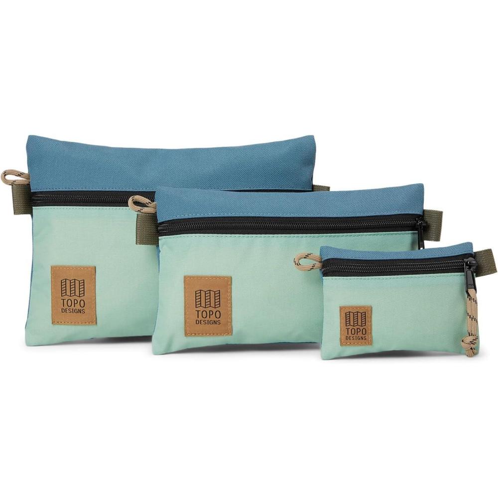 image:imageTopo Designs Unisex Accessory Bag Bundle Stone BlueAsh Green One Size
