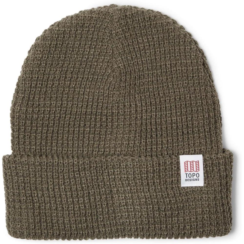 image:imageTopo Designs UnisexAdult Waffle Knit BeanieBeetle