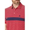 JACQUARD PIQUE PIECED POLO SHIRT(Engine Red)