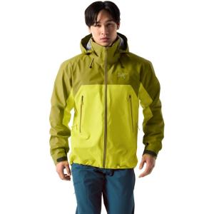 Arc’teryx Beta AR Men’s Jacket | Waterproof, Windproof Gore-Tex Pro Shell Men’s Winter Jacket with Hood for All Round Use(Olive Moss/Euphoria)