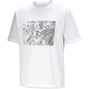 Arc’teryx Kragg Cotton Lithographica SS Men’s | Short Sleeve, Heavyweight Cotton Climbing Shirt(White Light)