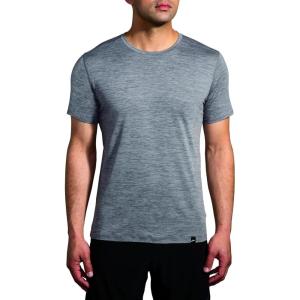 Brooks Men’s Luxe Short Sleeve Running Tee, Ultra-Soft, Fast-Drying Performance T-Shirt with Breathability & UPF 50+ Sun Protection