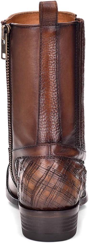 image:imageCuadra Mens Boot in Genuine Leather with Zipper BrownBrown