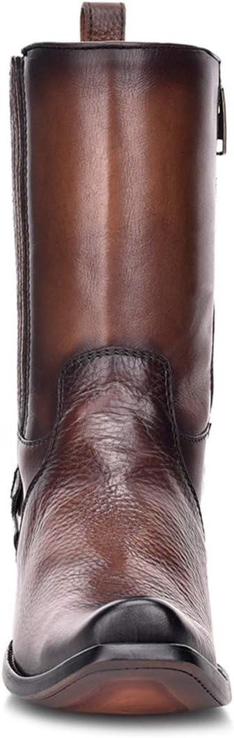 image:imageCuadra Mens Boot in Genuine Leather with Zipper BrownBrown
