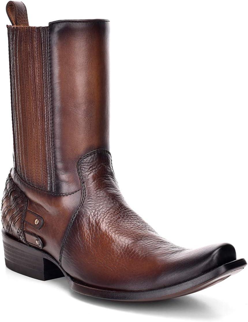 image:imageCuadra Mens Boot in Genuine Leather with Zipper BrownBrown