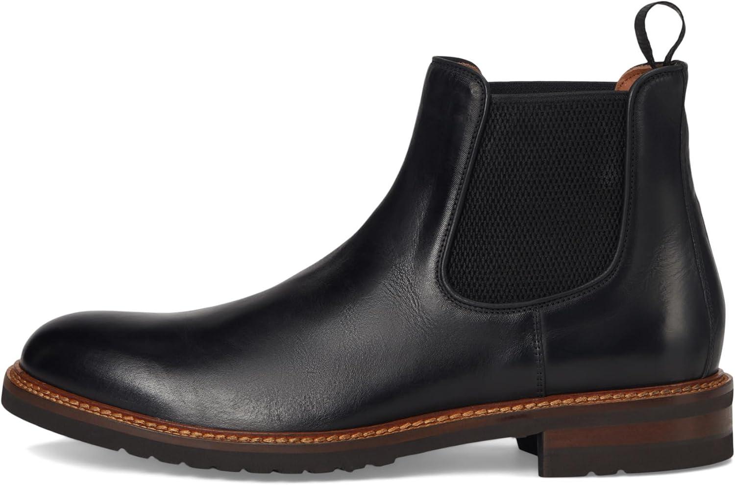 image:imageJohnston amp Murphy Mens Hartford Chelsea BootsBlack Italian Calfskin