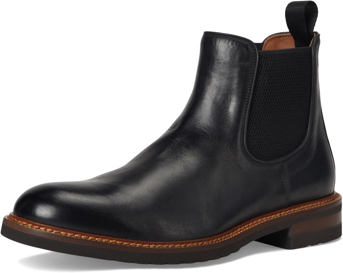 image:imageJohnston amp Murphy Mens Hartford Chelsea BootsBlack Italian Calfskin