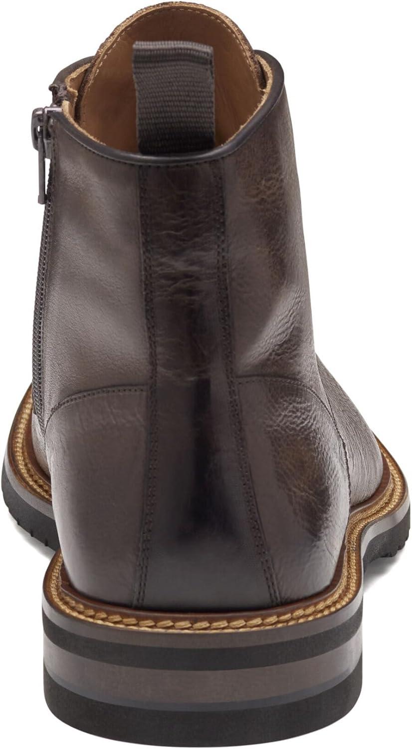 image:imageJohnston amp Murphy Mens Hartford Plain Toe BootDark Brown Italian Calfskin