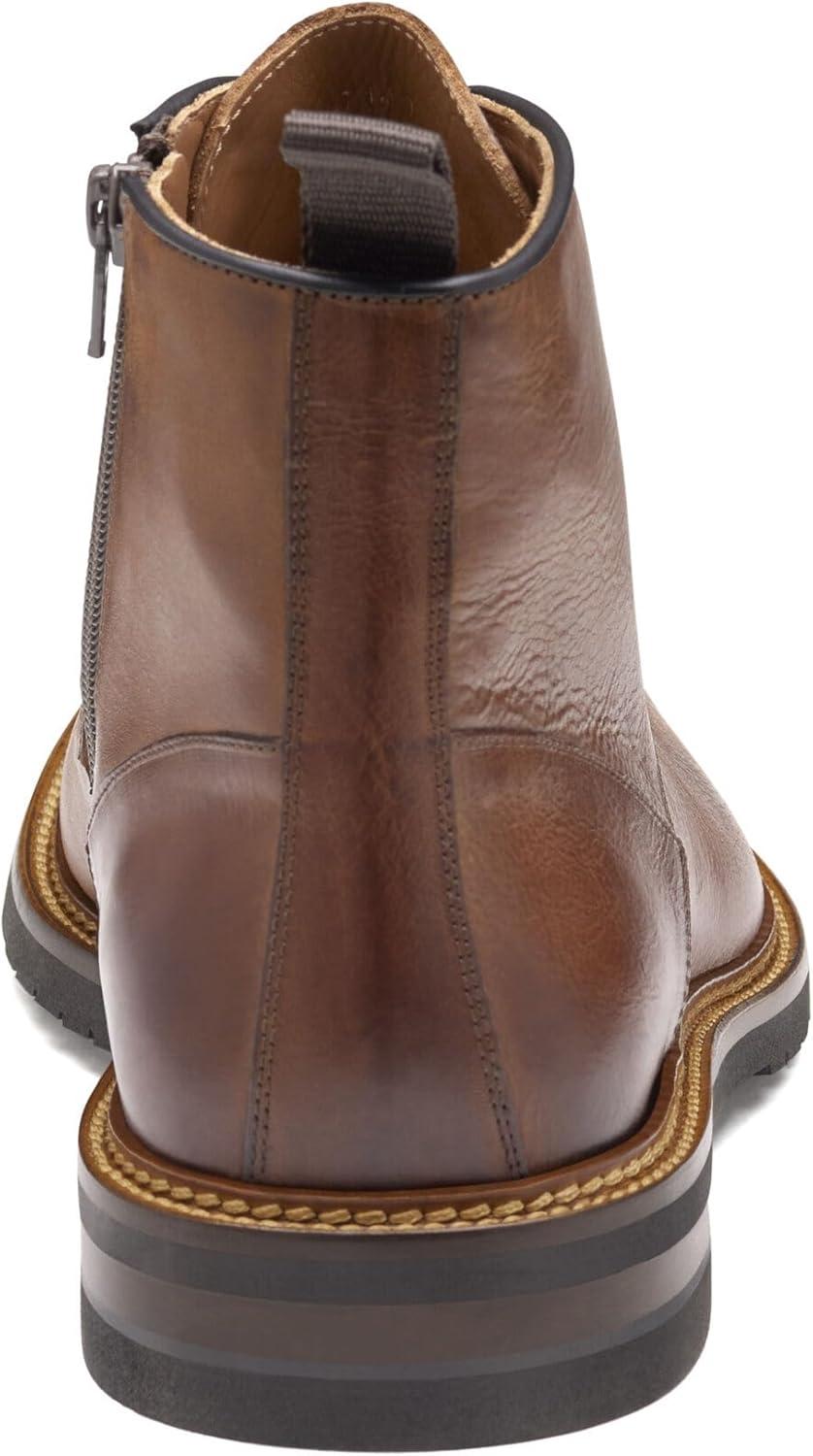image:imageJohnston amp Murphy Mens Hartford Plain Toe BootTan Italian Calfskin