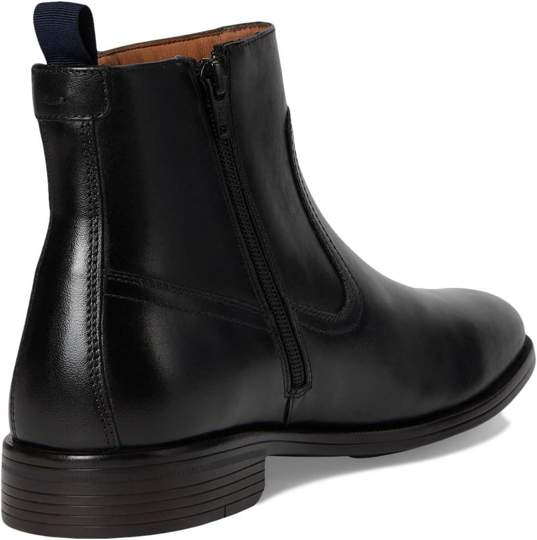 image:imageJohnston amp Murphy mens Reeve Zip BootsBlack Full Grain