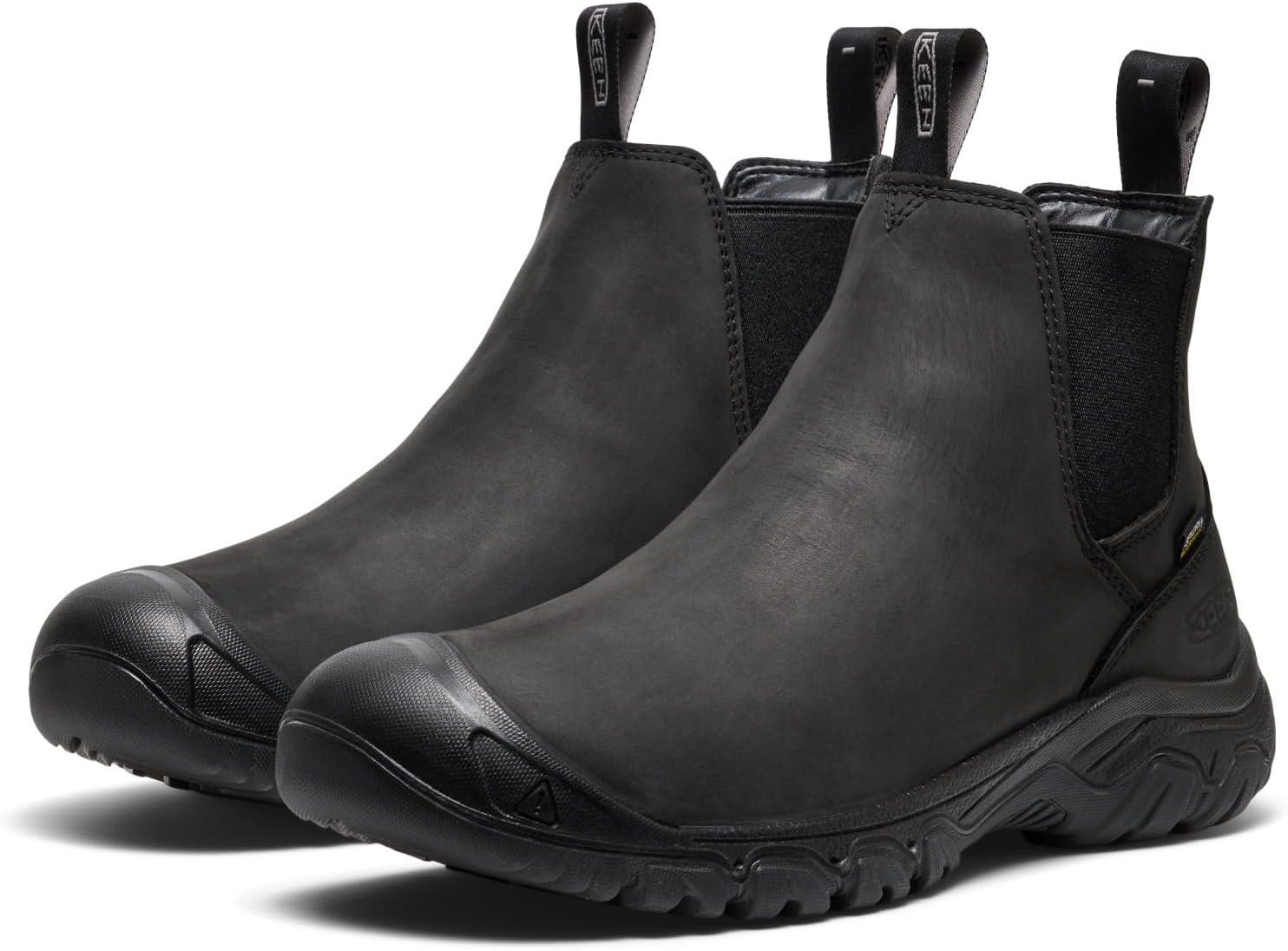 image:imageKEEN mens Anchorage 4 Waterproof Pull on Durable InsulatedBlackBlack
