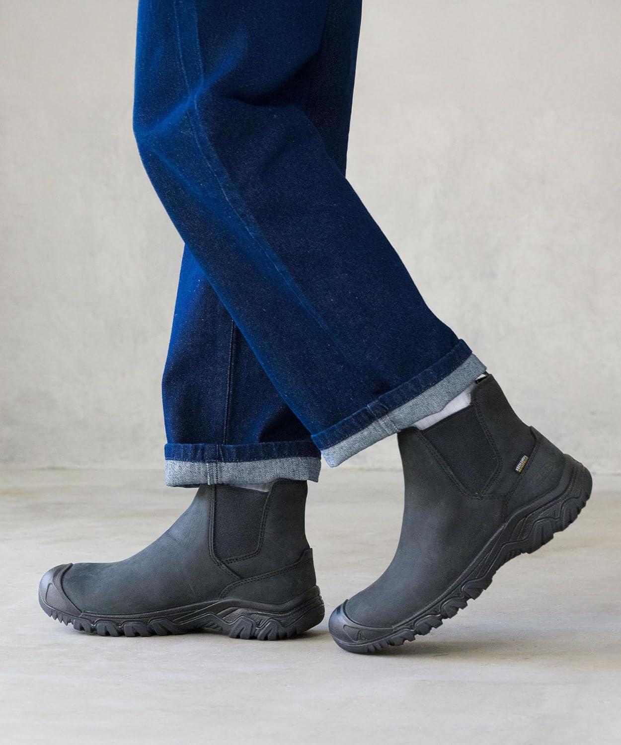 image:imageKEEN mens Anchorage 4 Waterproof Pull on Durable InsulatedBlackBlack