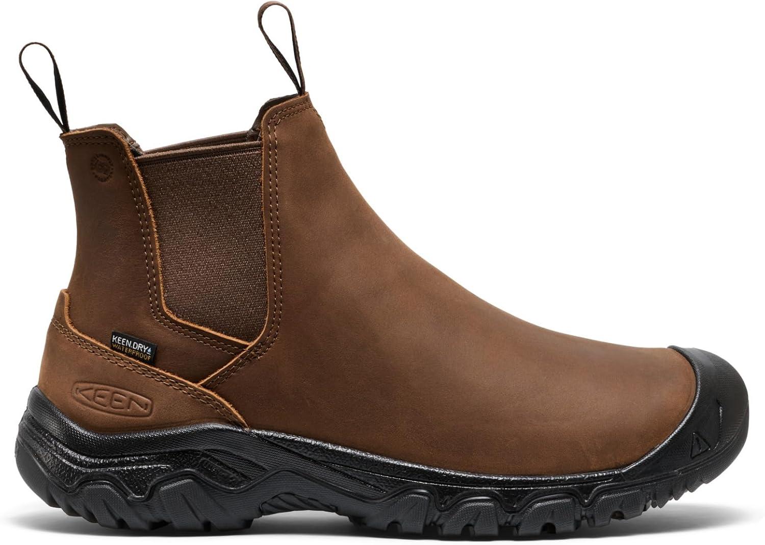 image:imageKEEN mens Anchorage 4 Waterproof Pull on Durable InsulatedDark EarthBlack