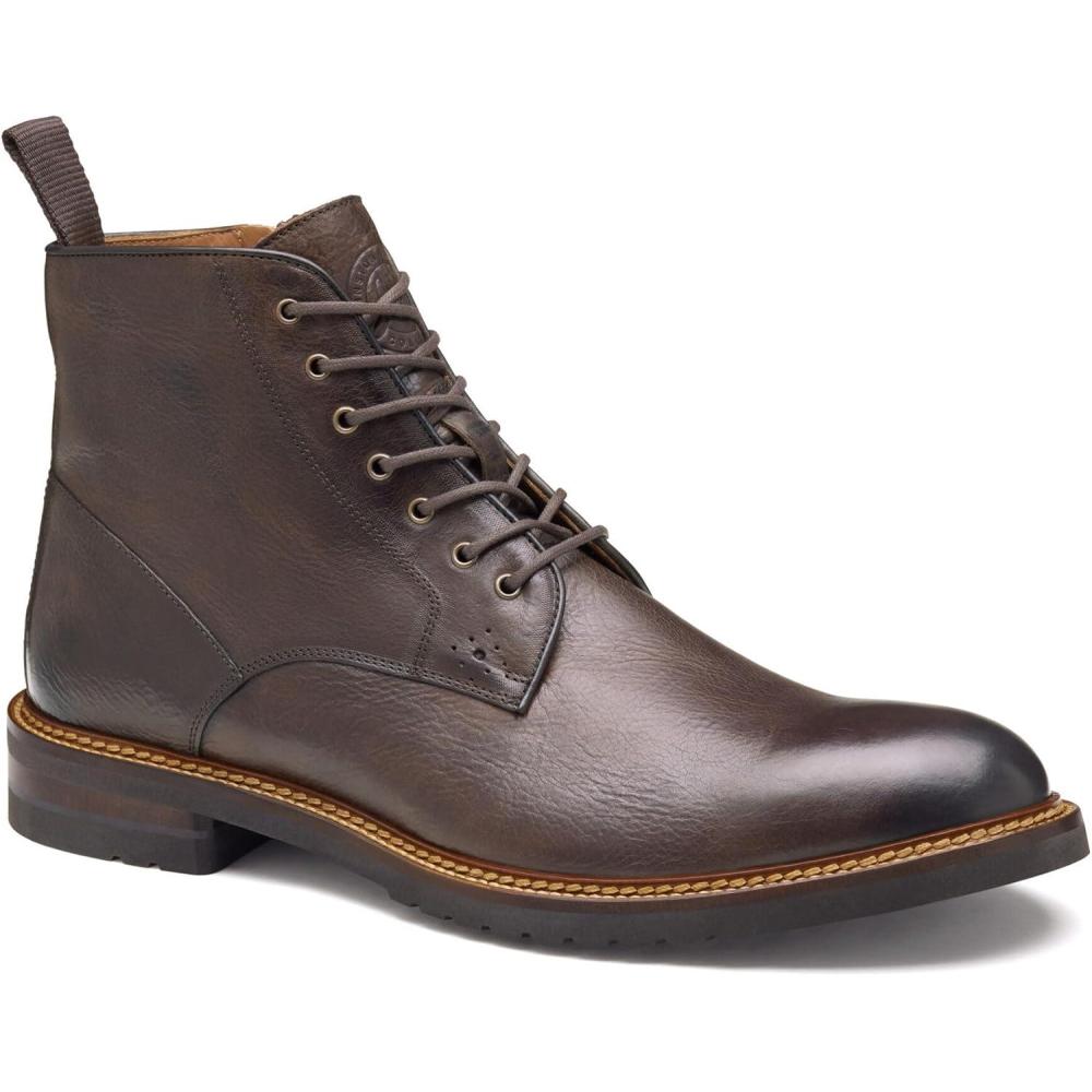 image:imageJohnston amp Murphy Mens Hartford Plain Toe BootDark Brown Italian Calfskin